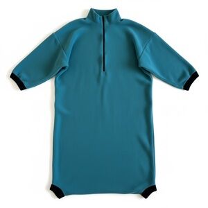 Lands’ End Cozy Fleece One Piece Romper Sleep Sack Winter Loungewear Teal O/S